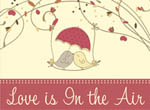 book cover: love is in the air
